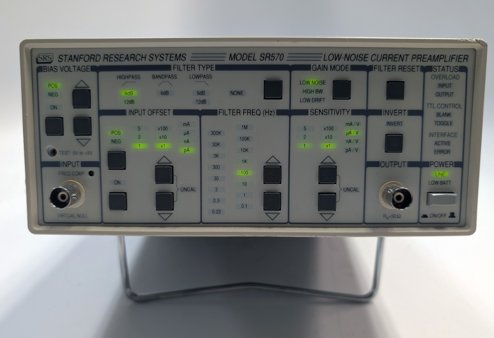 Stanford Research Systems SR570 Low Noise Current Preamplifier