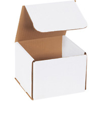 1-500 CHOOSE QUANTITY 5x5x5 Corrugated White Mailers Packing Boxes 5