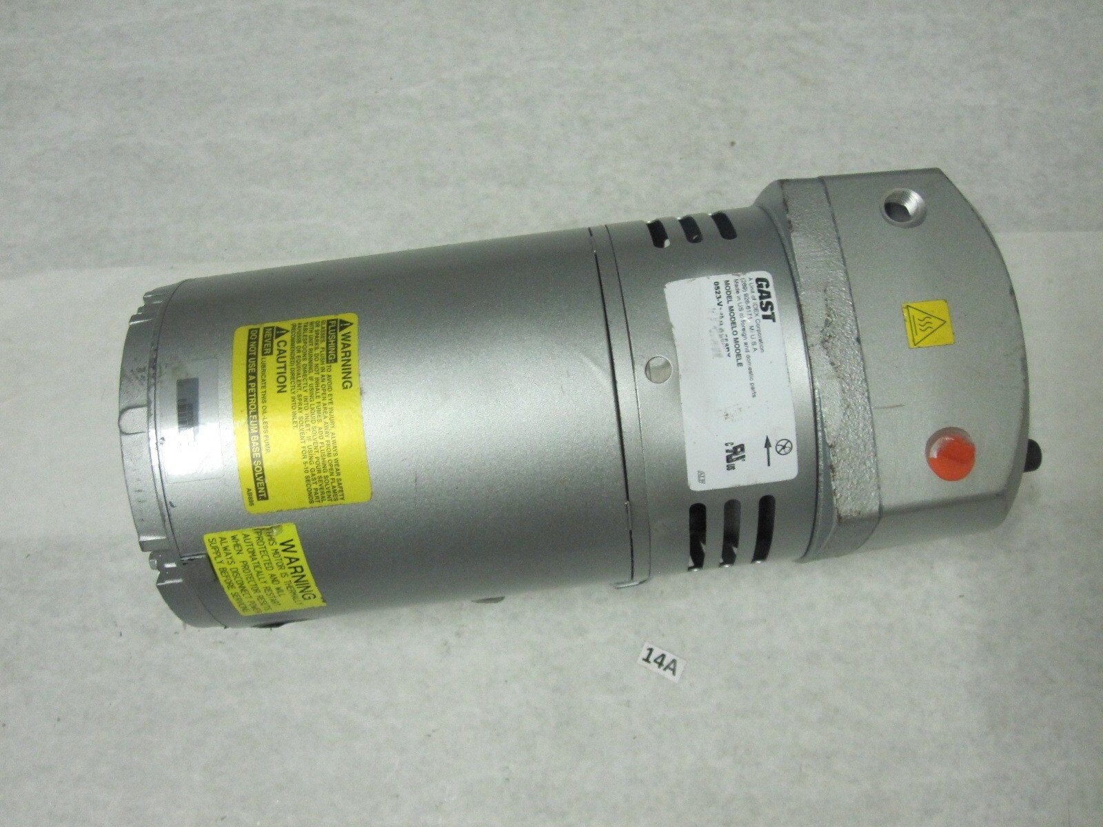 NOT WORKING GE Motor Vacuum Pump 5KH36KNA510X / 0523-V191Q-G588DX