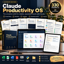 Claude Productivity OS Ultimate Edition, 330 AI Prompts, 36 Business Workflows, picture