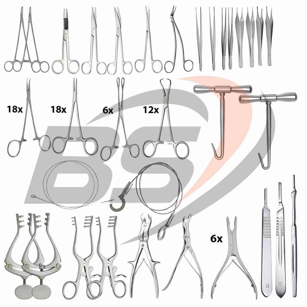 Cranial Brain Tumor Neuro Craniotomy Set 91 Pcs Basic Neurosurgery Spinal surger