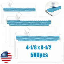 #10 Security Letter Envelopes Self-Seal Windowless 500 Count 41/8
