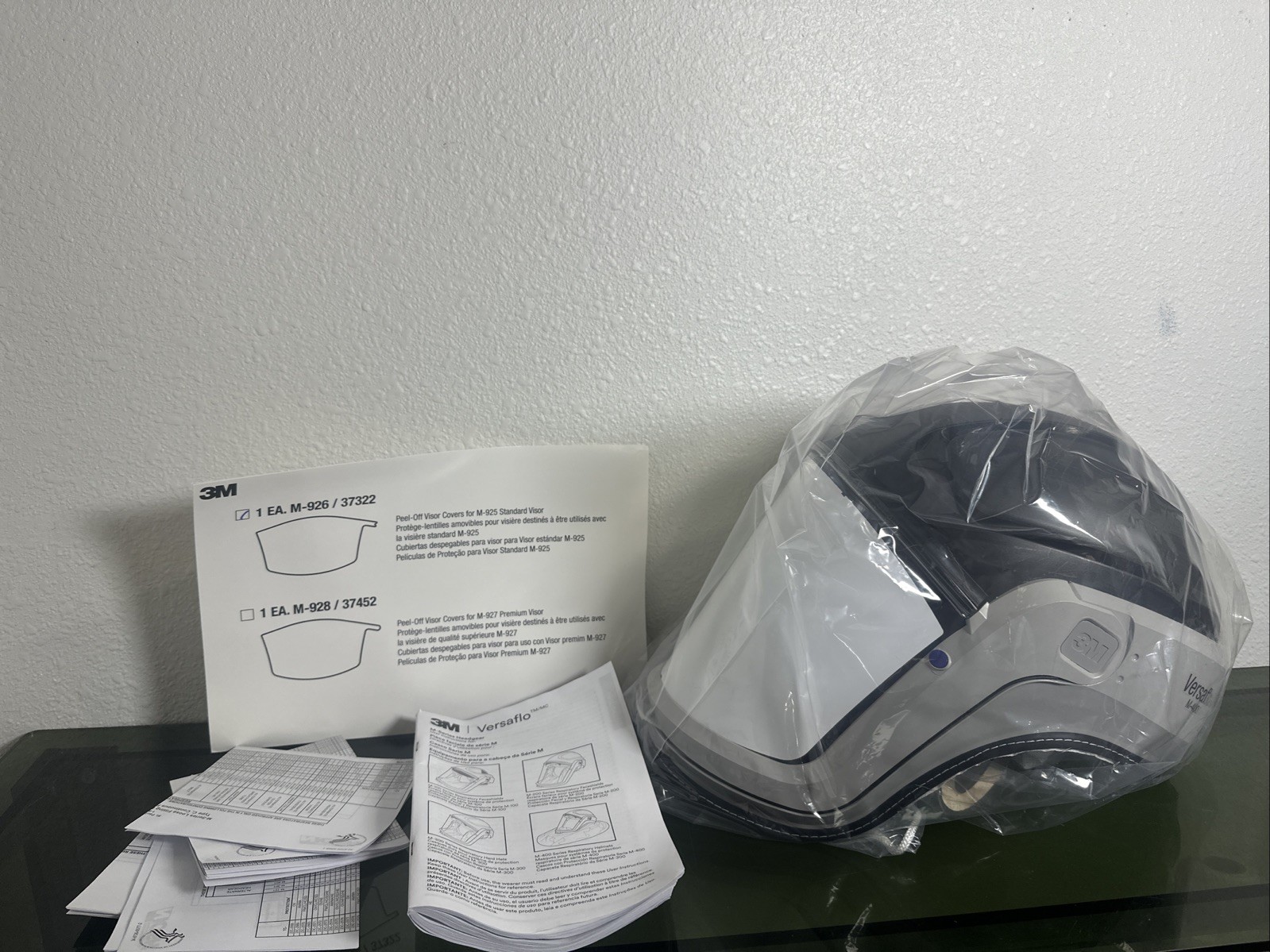 3M M-405 Versaflo RESPIRATOR HELMET ASSEMBLY 17322 Standard Visor & Shroud M-400