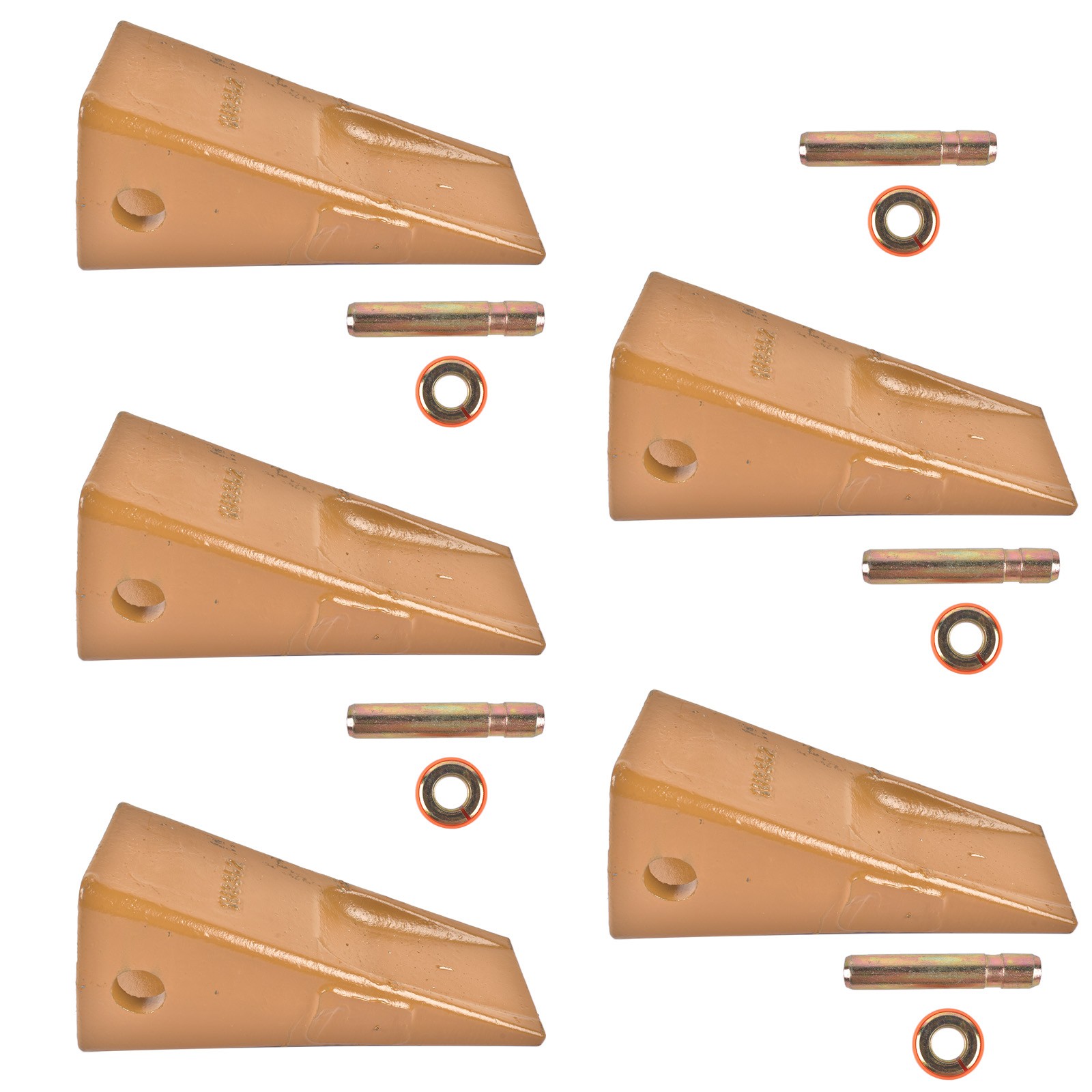 5 PK Bucket Teeth 1U3352 1u-3352, 9J2358 Pins ,8E6359 Retainer for Cat J350