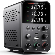 DC Power Supply Variable, 32V 10A Adjustable Switching Regulated DC Bench Power picture