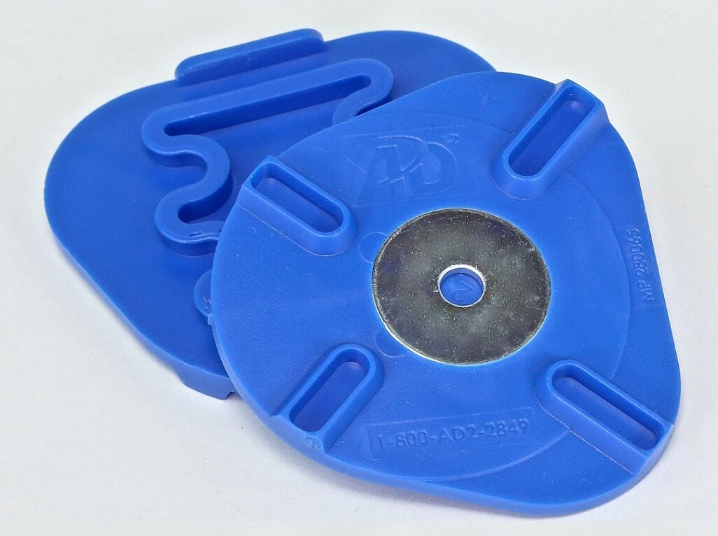 Blue Panadent Compatible Magnetic Mounting Plates (Bag of 50) 