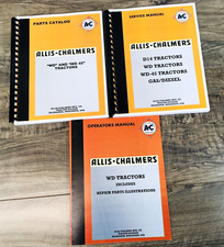 Allis Chalmers Wd Tractor Service Parts Operators Manual Owners Catalog Shop Ac picture
