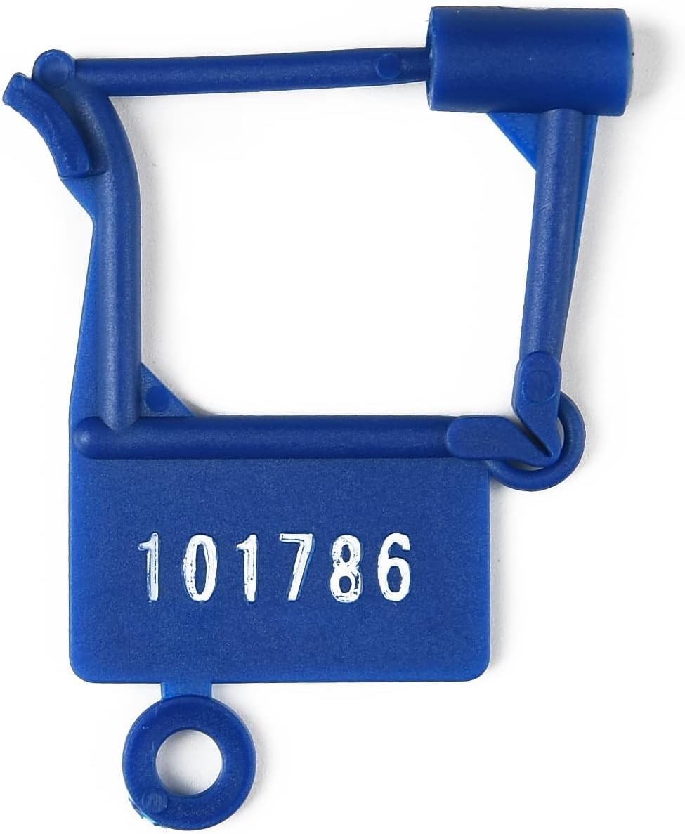 100PCS Plastic Security Padlock Seals Numbered Tamper Proof Luggage Plastic Tags