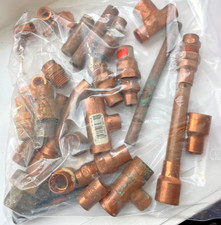 Vintage Mixed Lot Copper Sweat Fittings T's 1980’s 90s Unions etc Sweat/Solder picture