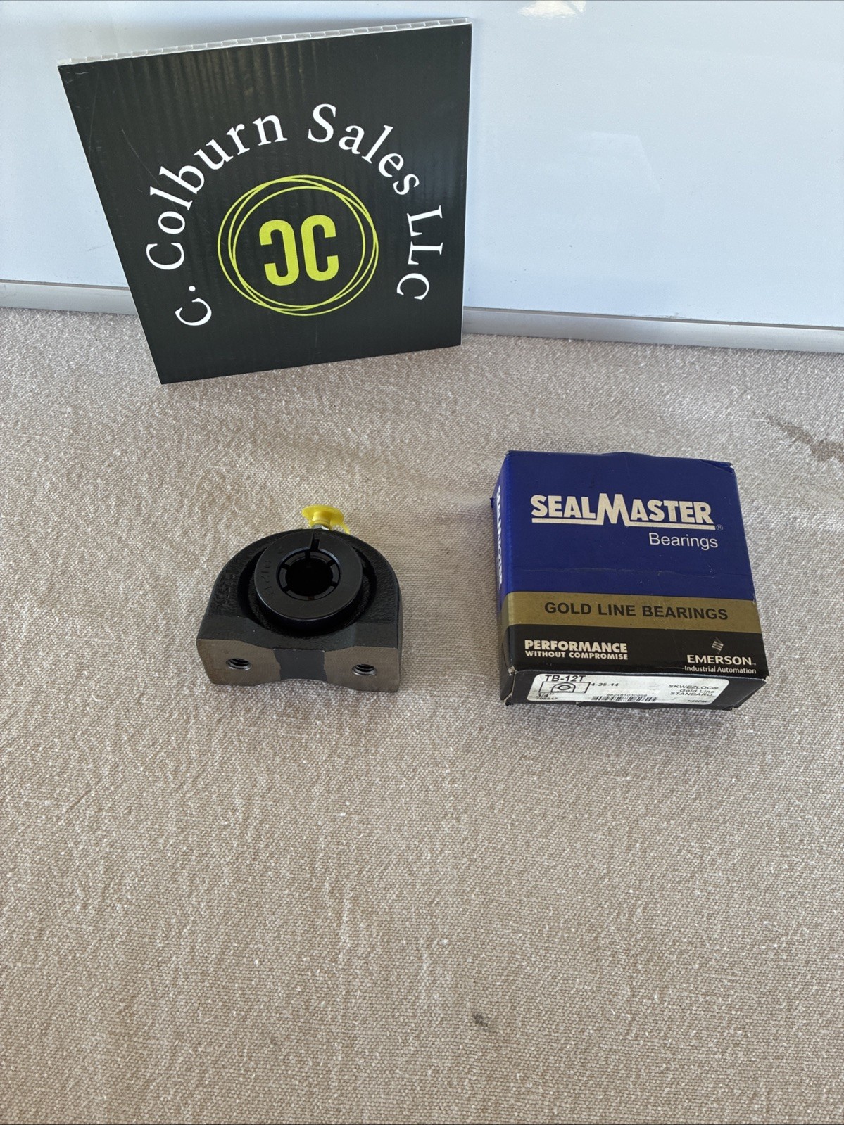 NEW IN BOX SEALMASTER GOLD LINE PILLOW BLOCK BEARING TB-12T