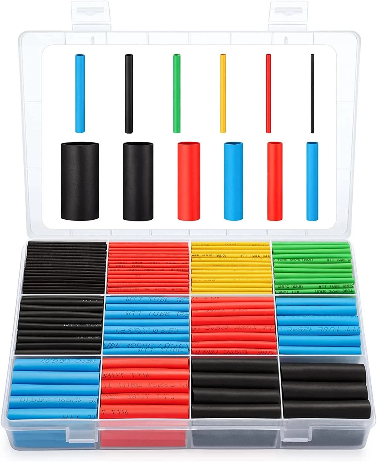 560Pcs HEAT SHRINK TUBING Insulation Shrinkable Tube 2:1 Wire Cable Sleeve W BOX 560Pcs HEAT SHRINK TUBING Insulation Shrinkable Tube 2:1 Wire Cable Sleeve W BOX