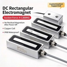 Rectangular Electromagnet Liting Holding Magnet DC 12V 24V Solenoid 4Kg-800kg picture