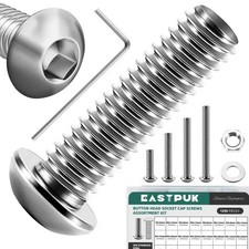 1290 Piece Metric Fastener Assortment Kit M2 M3 M4 M5 Button Head and Socket ... picture