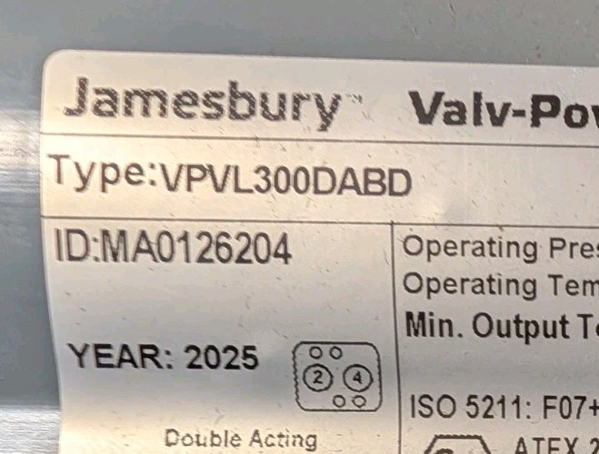 JAMESBURY VPVL300DABD (BRAND NEW)  2025 Never Connected Illinois Stock
