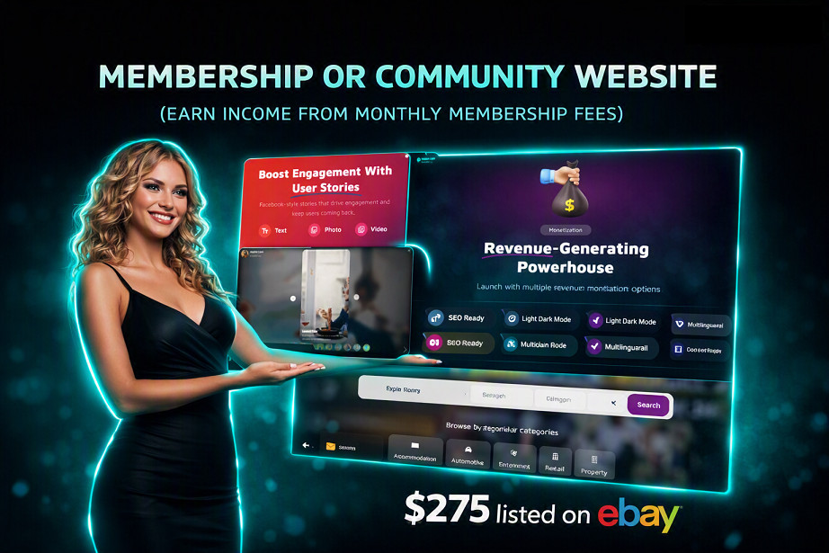 MEMBERSHIP OR COMMUNITY WEBSITE - (EARN INCOME FROM MONTHLY MEMBERSHIP FEES) MEMBERSHIP OR COMMUNITY WEBSITE - (EARN INCOME FROM MONTHLY MEMBERSHIP FEES)
