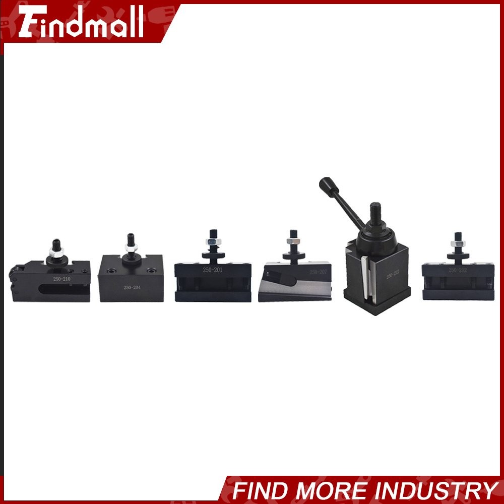 6 Pcs BXA 250-222 Wedge Tool Post Holder Set CNC Quick Change Swing Dia 10-15\ 6 Pcs BXA 250-222 Wedge Tool Post Holder Set CNC Quick Change Swing Dia 10-15\