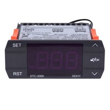 110V 220V Digital Temperature Controller Thermostat with black,orange picture