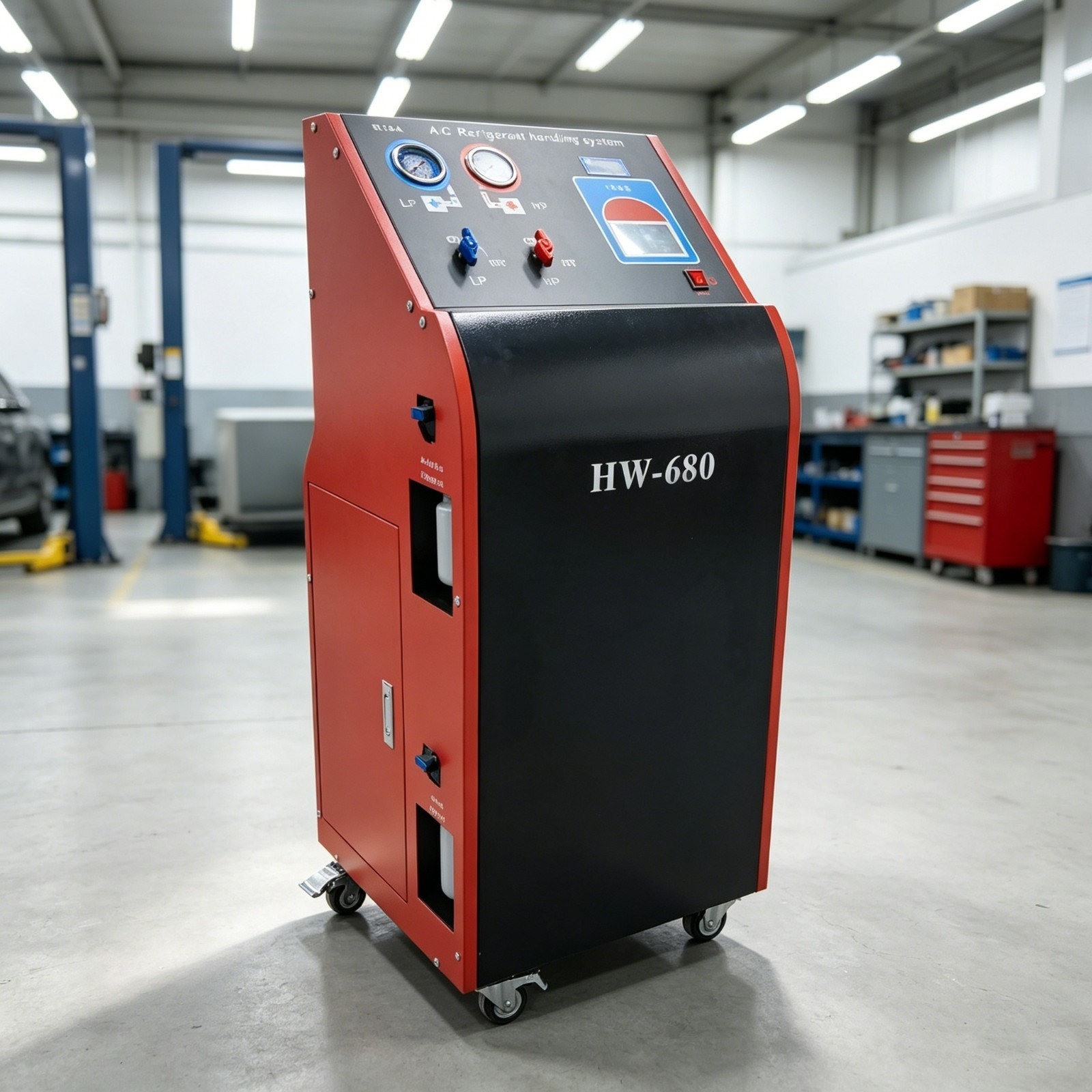 A/C Refrigerant Filler Recovery Recycling Recharging Fluorinate Machine 120G/M