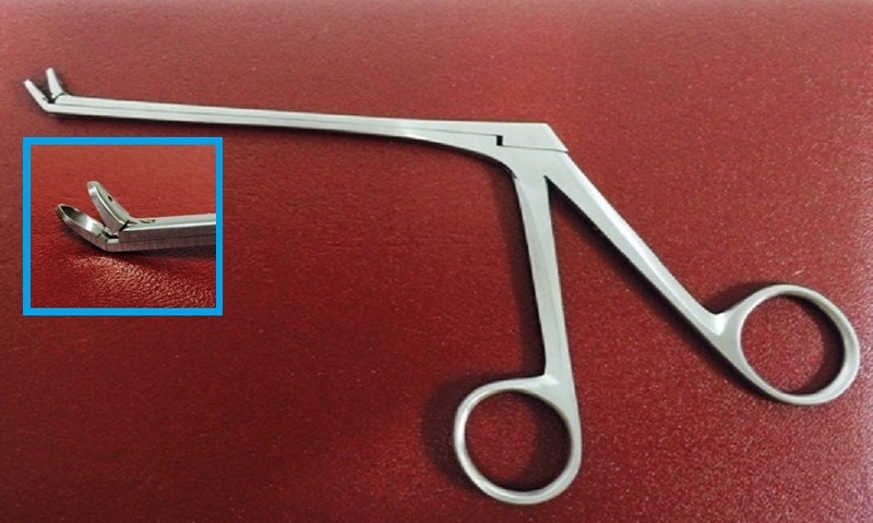 New Reusable Arthroscopy Punch Forceps, 3.5 x 135mm, 45° UP Tip Premium Satin 
