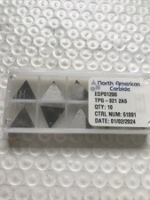 North American Carbide Inserts TPG-321 Grade 2A5  (51091) New Qty 10 picture