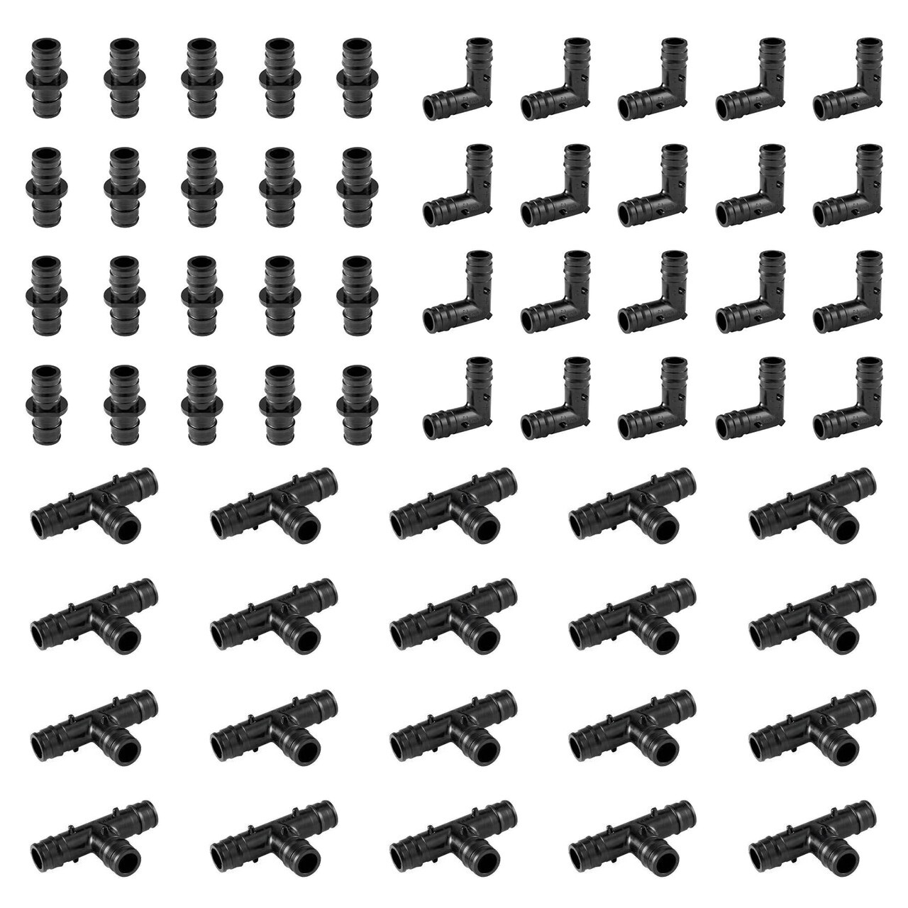EFIELD 60 PCS Pex A Poly Expansion Fittings 1/2 EFIELD 60 PCS Pex A Poly Expansion Fittings 1/2