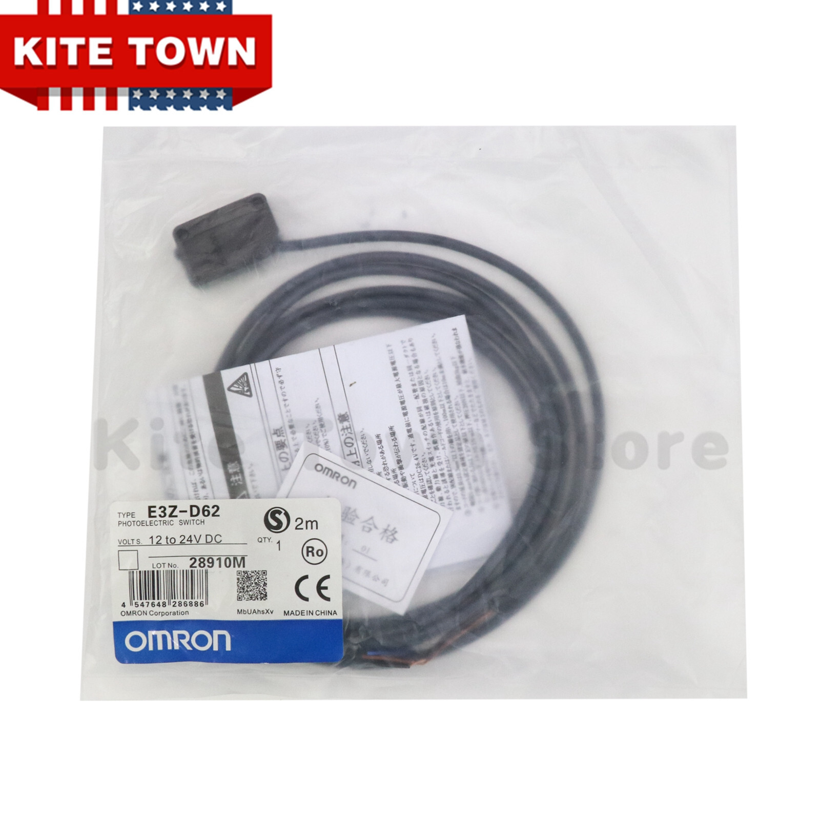1pcs Omron E3Z-D62 /E3ZD62 Photoelectric Sensor Switch NEW