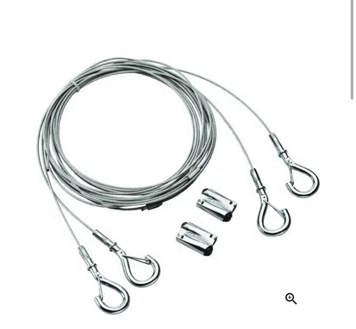 LOT OF 5 Lithonia IBAC120 M100 adjustable aircraft cable hanging kit with hooks 
