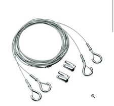 LOT OF 5 Lithonia IBAC120 M100 adjustable aircraft cable hanging kit with hooks  picture