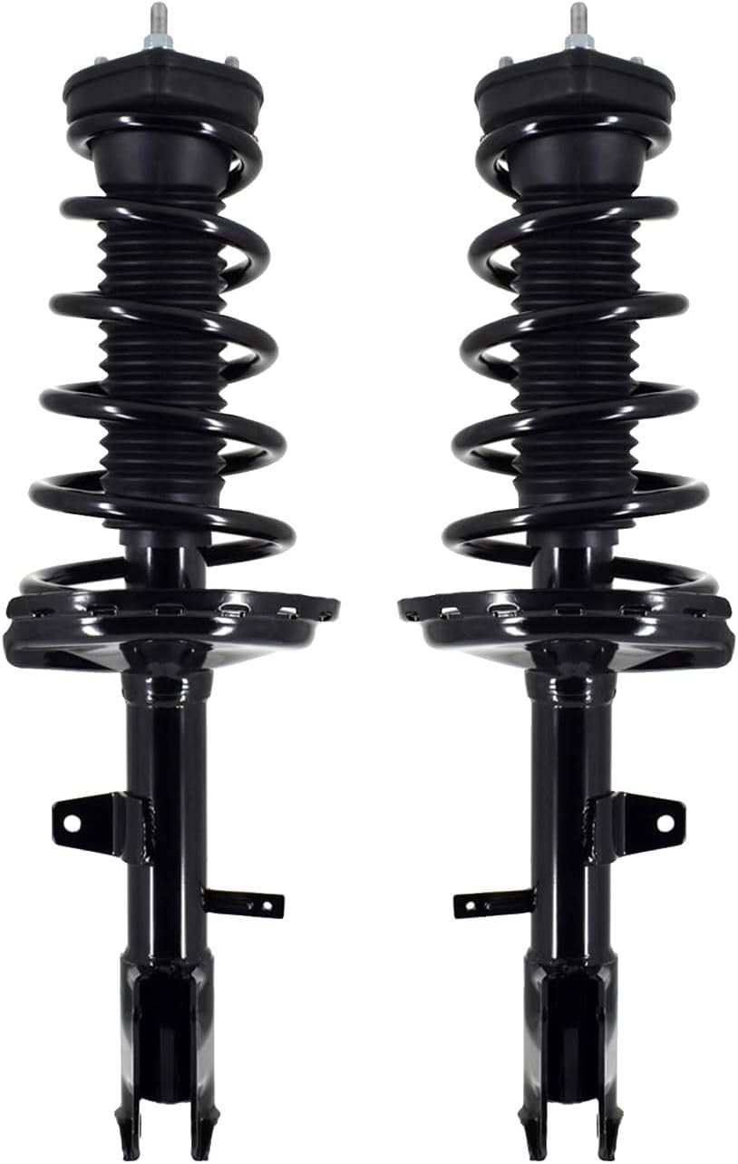 Pair of 2 Rear Left-Right Quick Complete Strut-Coil Spring Assembly