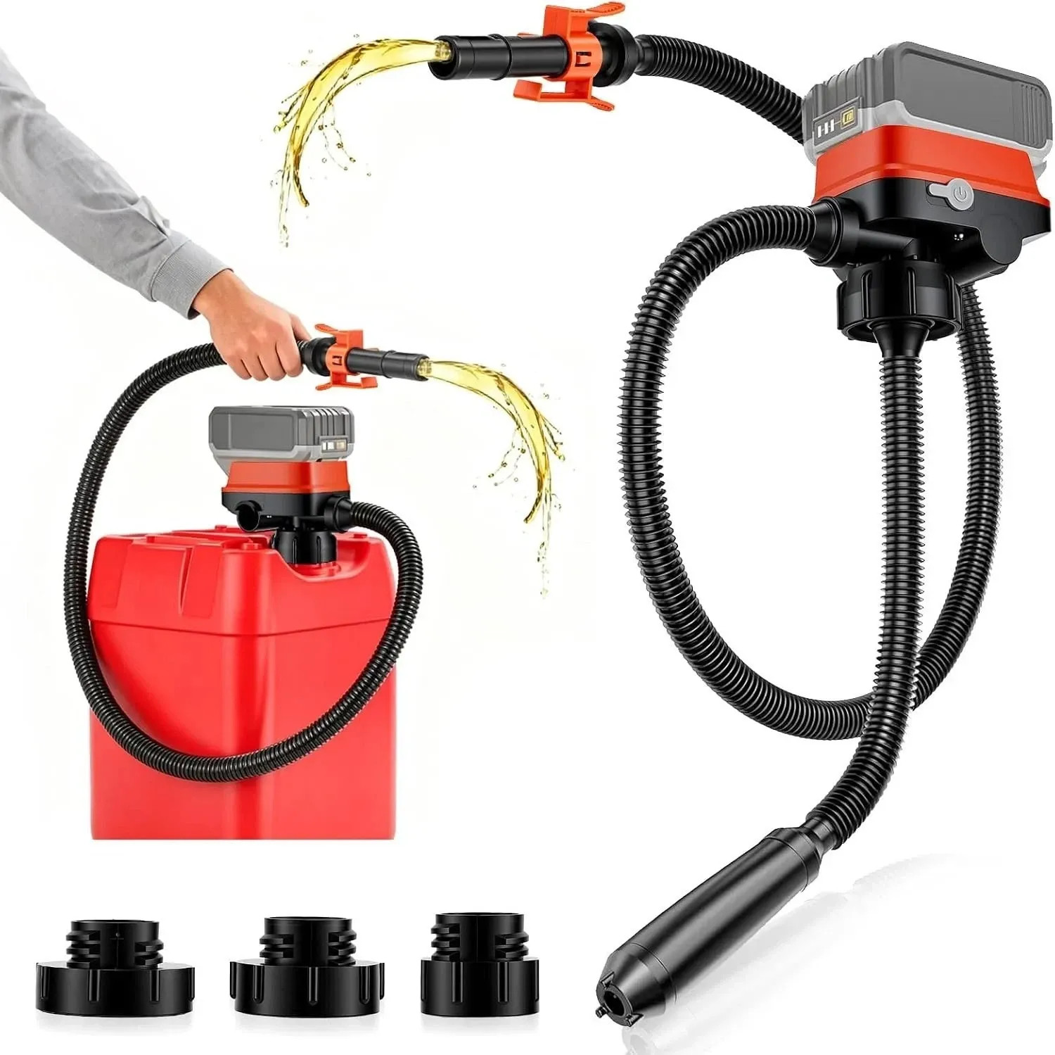 Cordless Fuel Pump for Milwaukee M18 Battery (Not Included) 5 GPM Auto-Stop