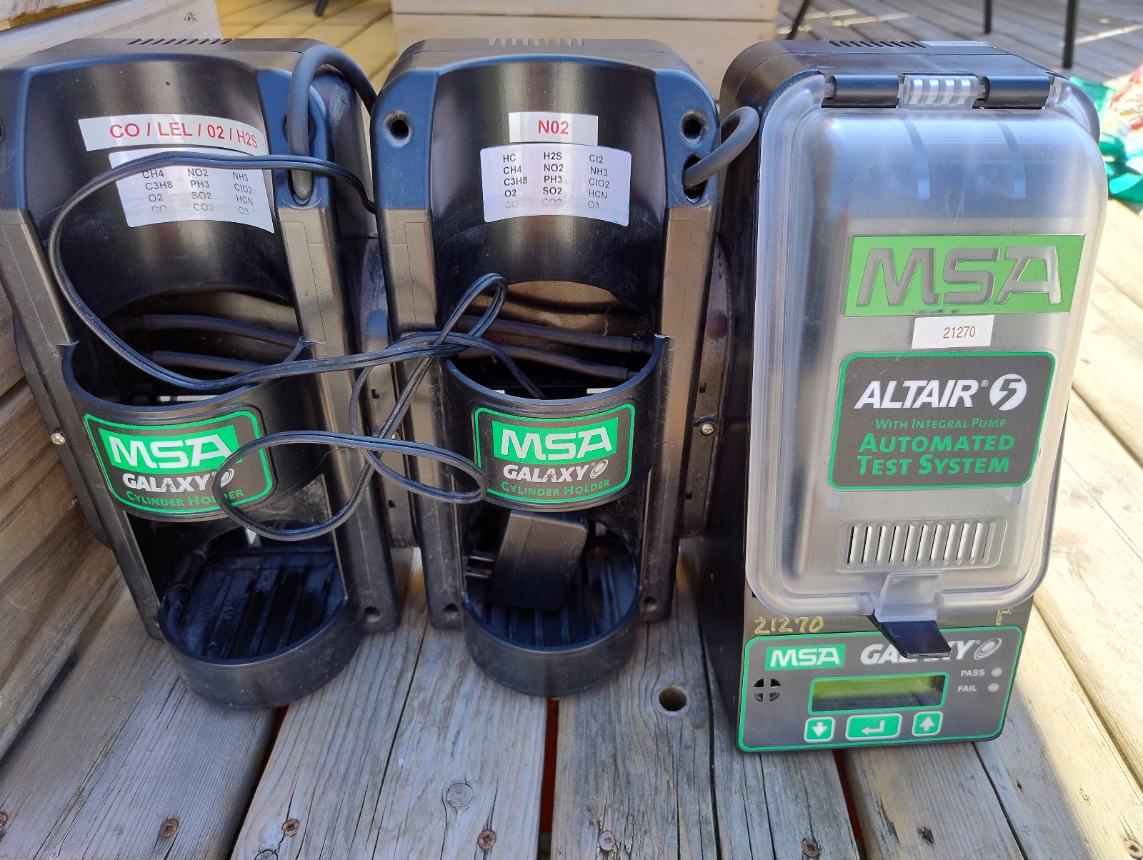 MSA Galaxy Test System for Altair 5x Multigas Detector + 2 Cylinder Holders