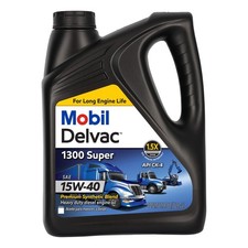 Mobil Delvac 1300 Super Heavy Duty Synthetic Blend Diesel Engine Oil 15W-40 picture