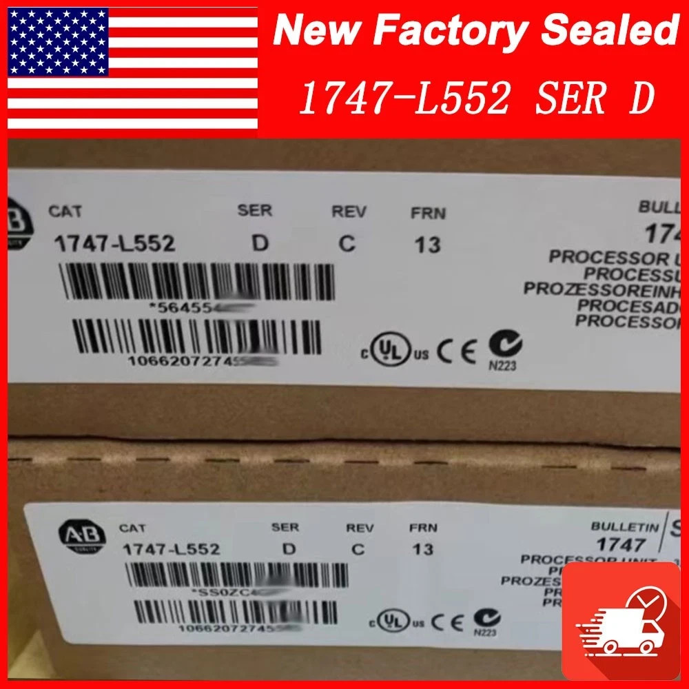 Share New Factory Sealed AB 1747-L552 SER D SLC 500 SLC 5/05 32K CPU Processor U