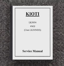 3054 Diesel Tractor Workshop Service Overhaul Manual Fits Kioti LK3054 4WD picture