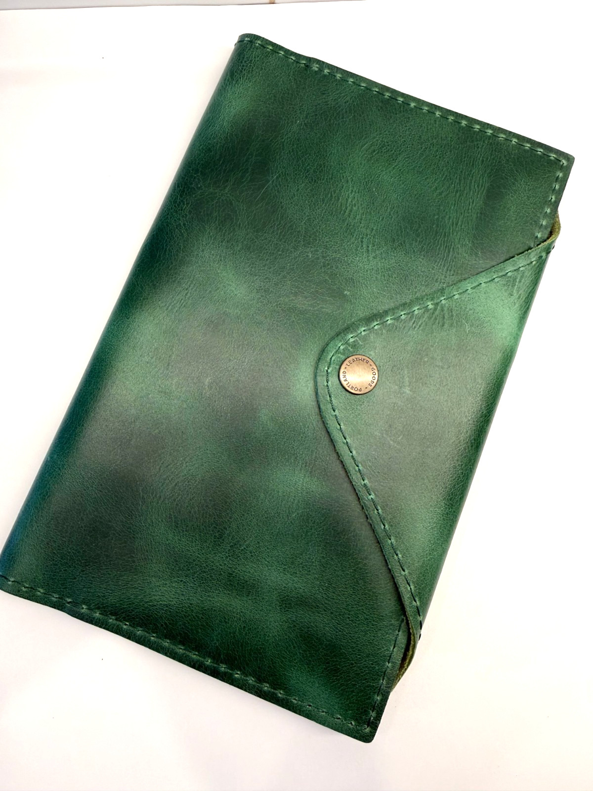 Portland Leather Cowboy Mint Green Large Snap Journal w/ Notebook Paper Filler