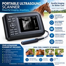 Portable Ultrasound Scanner Veterinary Pregnancy V16 with 7.5 MHz Rectal Probe picture
