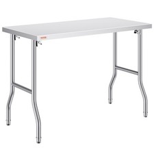 VEVOR Folding Commercial Prep Table Commercial Worktable Workstation 48 x 24 In picture