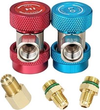 R134a Quick Coupler High Low Conversion Adapter Fittings Refrigerant Tool picture