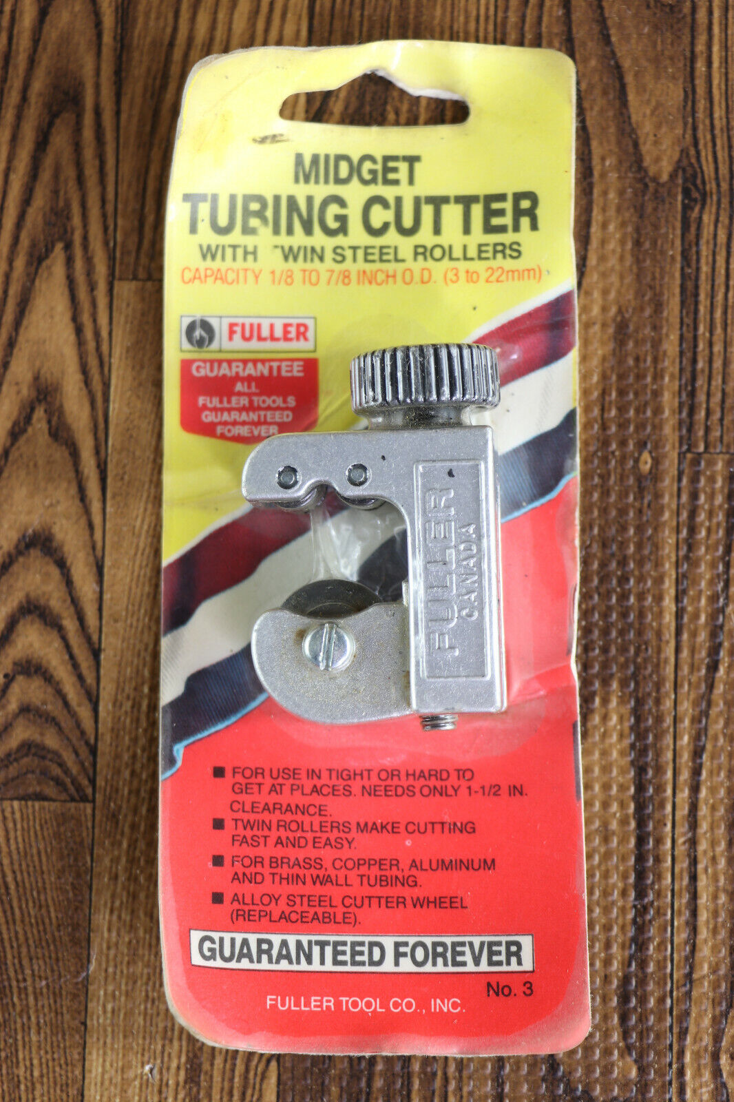 Fuller Midget Tubing Cutter Twin Steel Rollers 1/8\'\' To 7/8\'\' 3-22mm No 3 CANADA