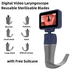 Digital Video Laryngoscope Reusable Sterilizable Blades with Free suitcase picture