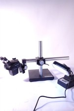 Bausch StereoZoom Stereo Microscope + Stand +Cold Light Source - Excellent  picture