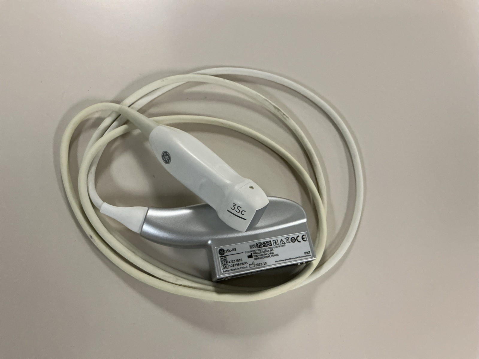 GE 3SC-RS Transducer MFR 10/2023. TEST Images GE 3SC-RS Transducer MFR 10/2023. TEST Images