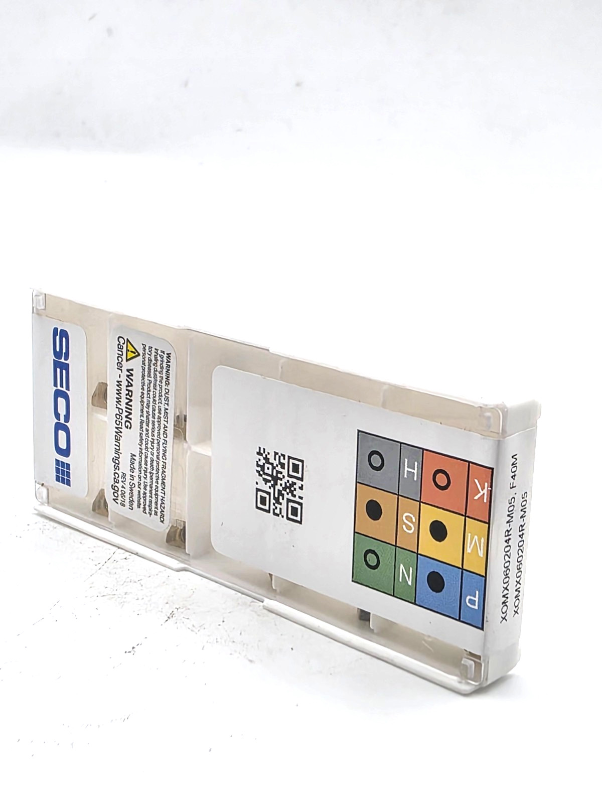 Seco Milling Insert Indexable XOMX060204R-M05 F40M (Pack of 10) Seco Milling Insert Indexable XOMX060204R-M05 F40M (Pack of 10)