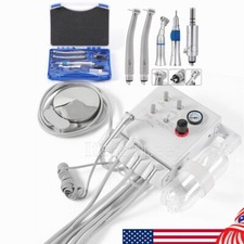 Unidad de turbina Dental portátil unidad de turbina Dental de 3 vías jeringa/Kit picture
