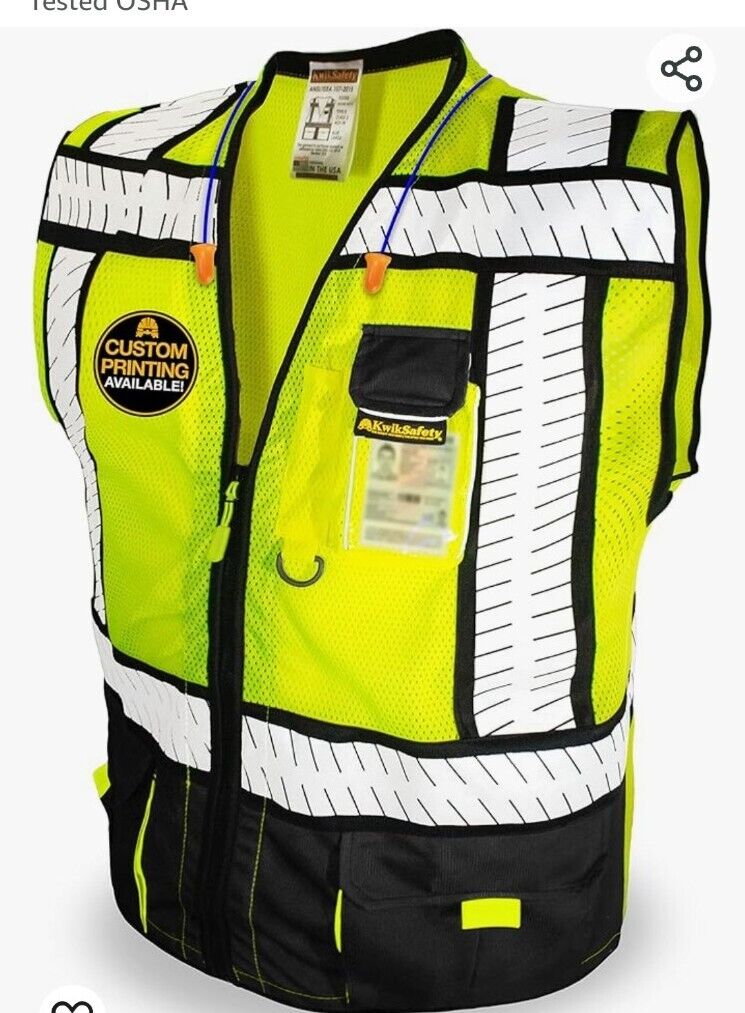 KwikSafety SPECIALIST | ANSI Class 2 Fishbone Safety Vest L