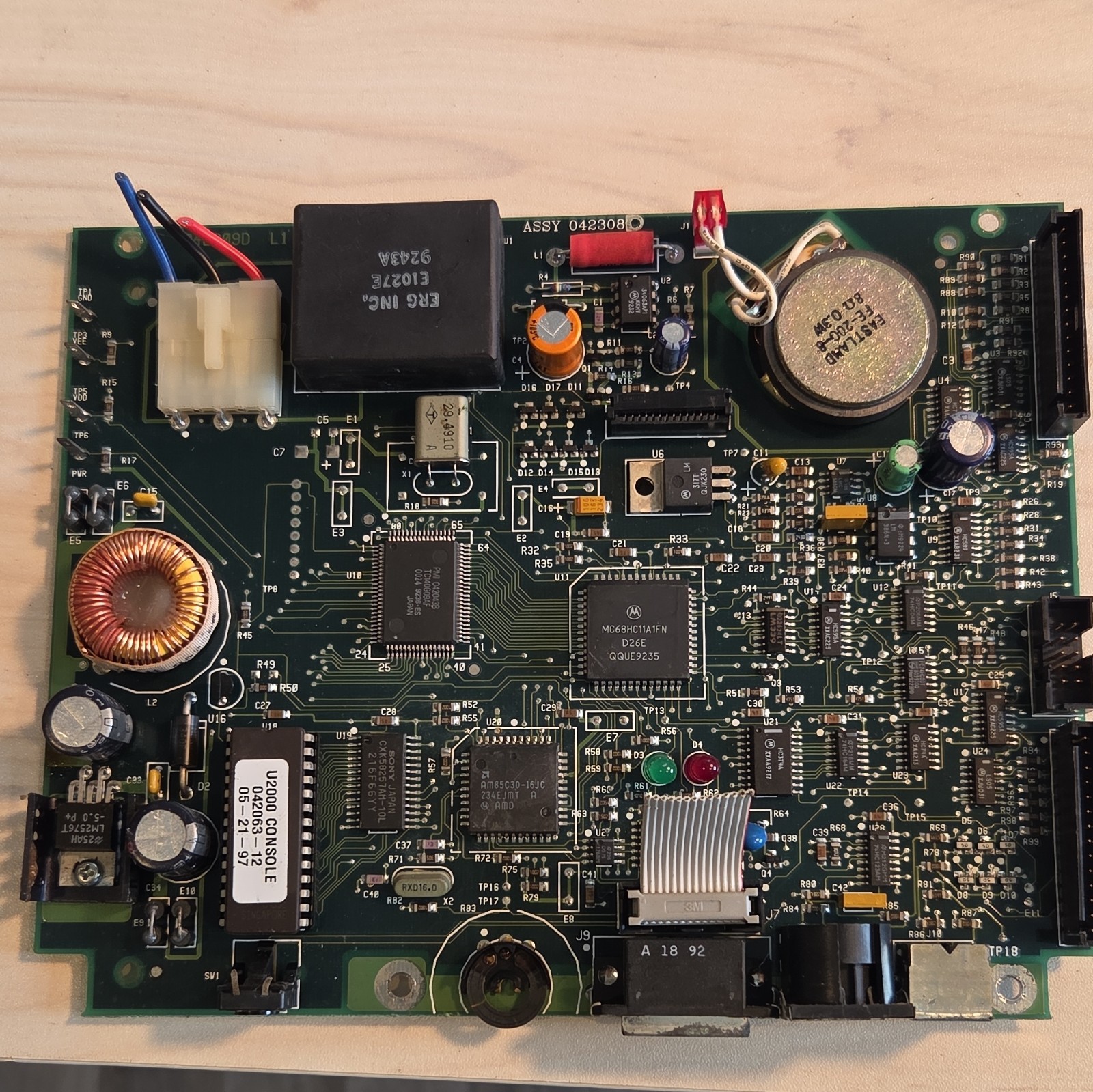 Hobart U2000 Console Control Board ASSY 042308D PCB 042309D Untested