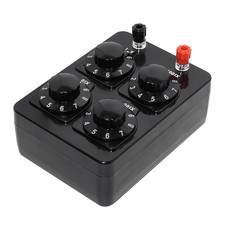 0-9999 Ohm Variable Resistor Box, Precision Adjustable Resistance for Physics Ex picture