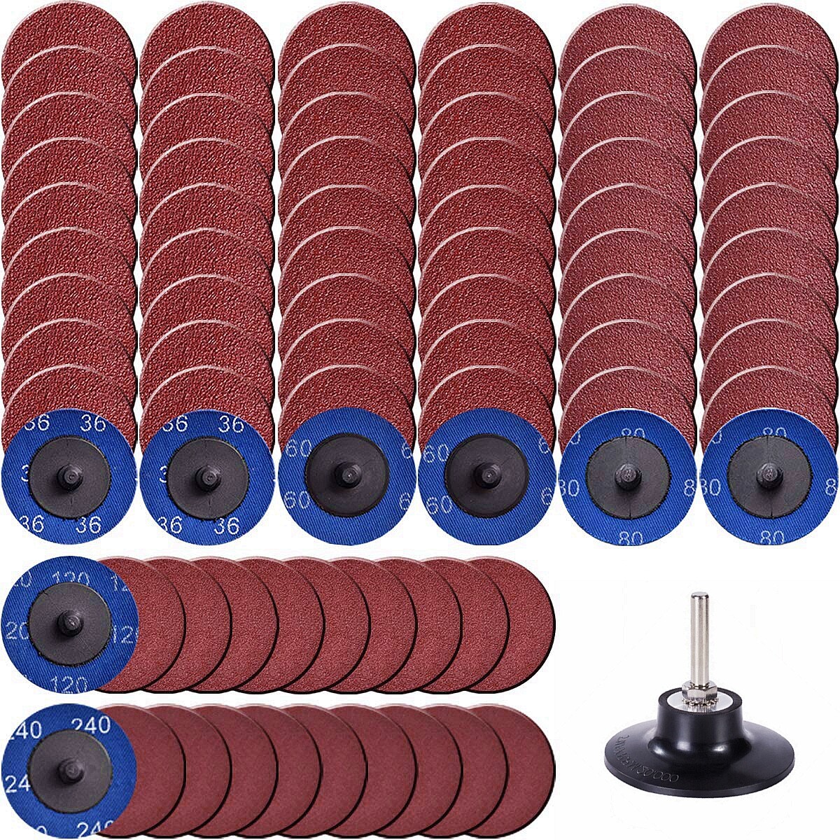 51x 2 inch Die Grinder Quick Change Sanding Disc R-Type 36 60 80 120 240 Grit 51x 2 inch Die Grinder Quick Change Sanding Disc R-Type 36 60 80 120 240 Grit