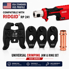 24KN Pivoting Press Jaw Ring Set Fits RIDGID RP241 ProPress CTS-V 1/2 3/4 1