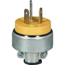 Eaton Wiring Devices 2836-BOX Power Plug, 3 -Pole, 30 A, 125 V, Yellow picture